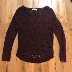Long sleeve knitted sweater